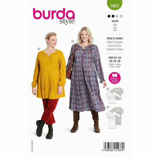 Burda Patroon 5865 - Jurk &amp; Tuniek