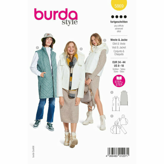 Burda Patroon 5869 - Gilet &amp; Jas