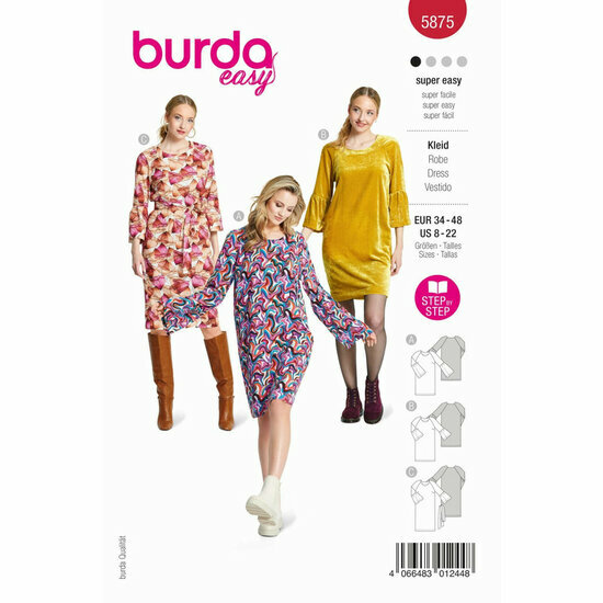 Burda Patroon 5875 - Jurk