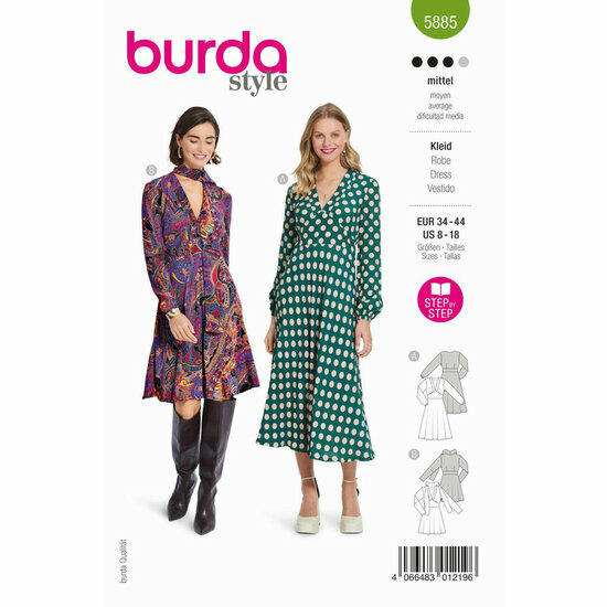 Burda Patroon 5885 - Jurk