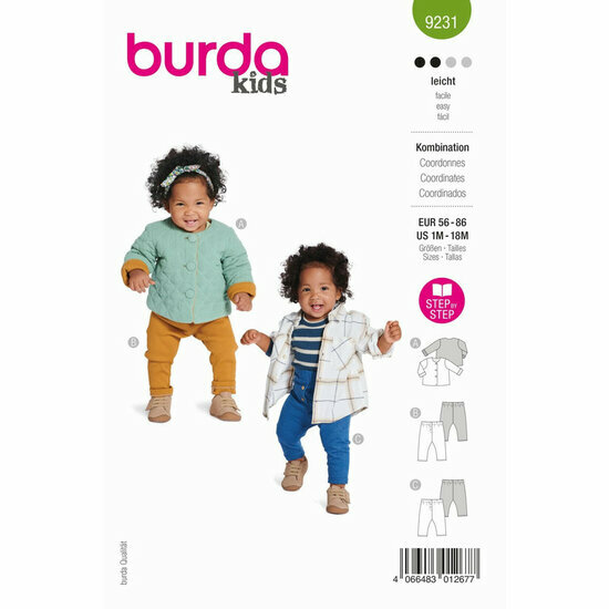 Burda Patroon 9231 - Jas &amp; Broek