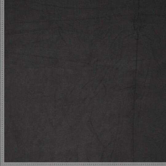 Viscose Jersey - Uni Rib Brushed - Zwart