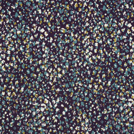 Viscose Stretch - Animal Skin - Aubergine