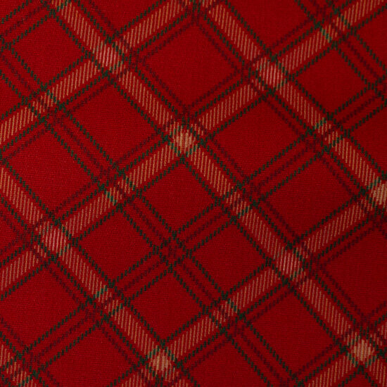 Poplin - Ruit - Rood