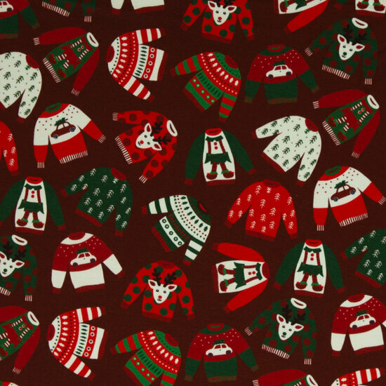 Sweat - Holly Kersttrui - Bordeaux