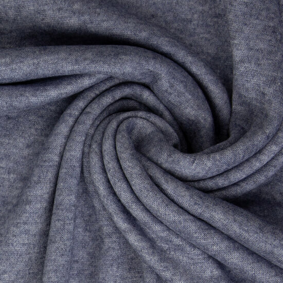 Gebreid - Uni - Gemeleerd Indigo