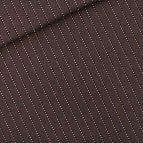 Canvas Gabardine Twill - Lines 2N - Rozijnpaars