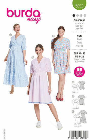 Burda Patroon 5803 - Jurk