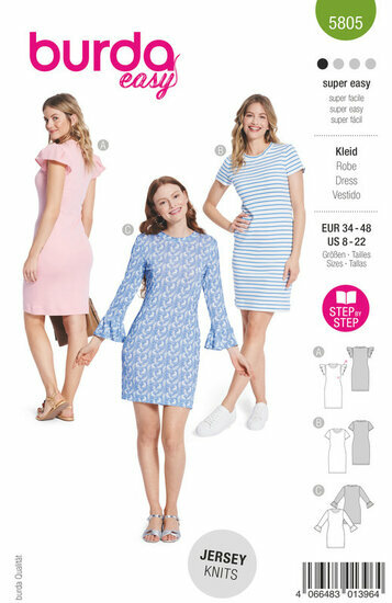 Burda Patroon 5805 - Jurk