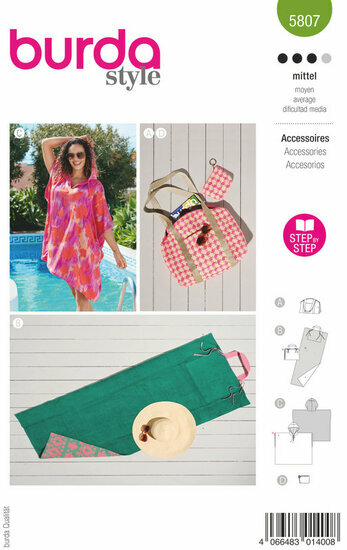 Burda Patroon 5807 - Zwemaccessoires
