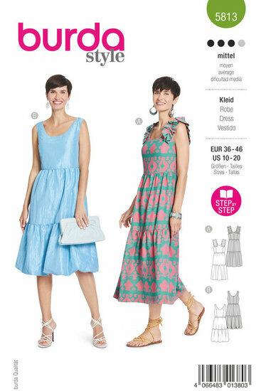 Burda Patroon 5813 - Jurk