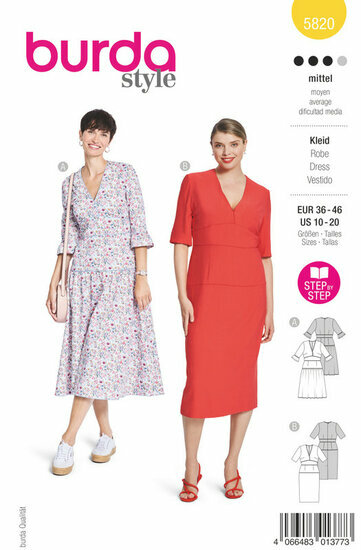 Burda Patroon 5820 - Jurk