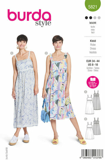 Burda Patroon 5821 - Jurk