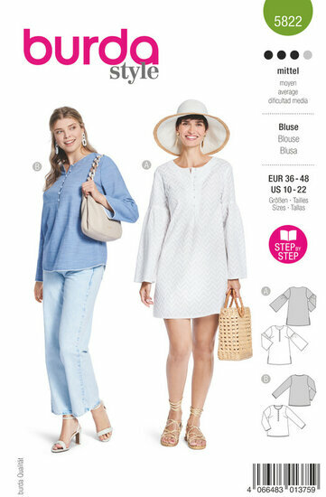 Burda Patroon 5822 - Tuniek en Bloes