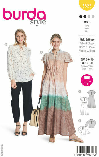 Burda Patroon 5823 - Jurk en Bloes