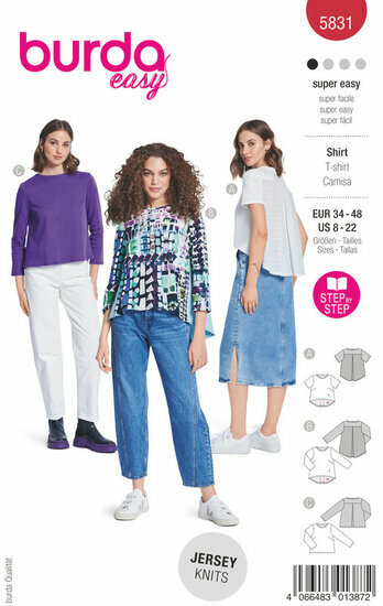 Burda Patroon 5831 - T-shirt
