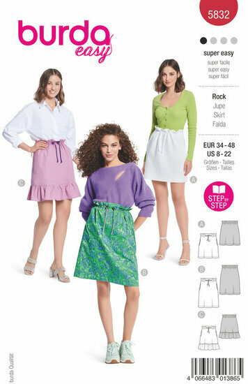 Burda Patroon 5832 - Rok