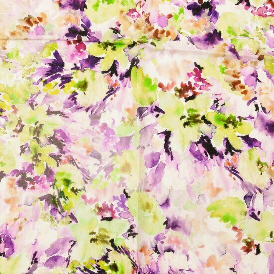 Chiffon - Bloemen - Multicolor