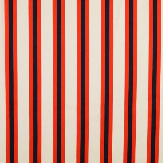Satijn - Strepen - Rood