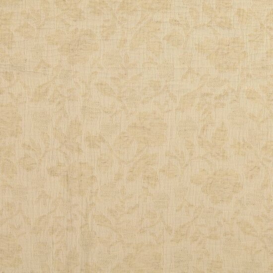 Jacquard - Bloemen - Beige