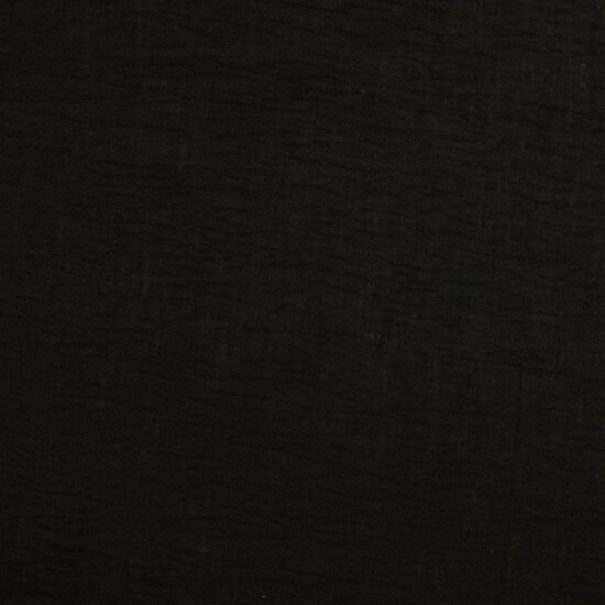 Polyester - Uni Linnenlook - Zwart