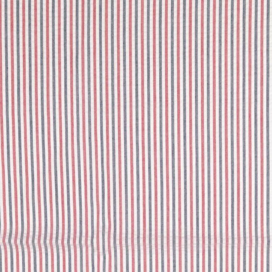 Seersucker - Strepen - Wit-Rood-Blauw
