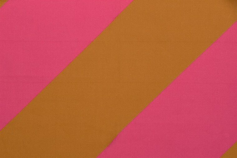 Katoen - Diagonals - Cognac-Fuchsia