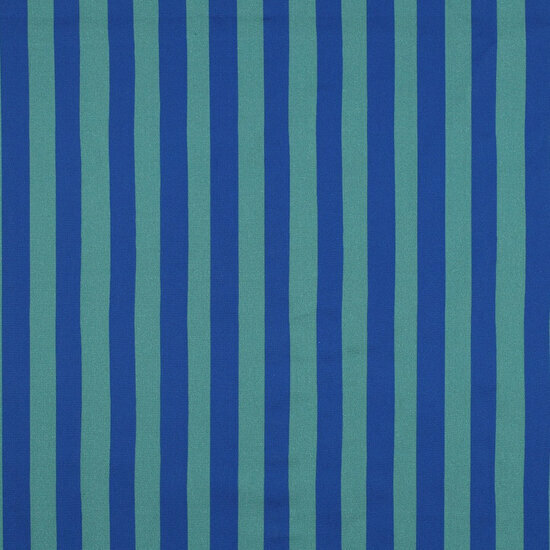 Poplin - Stripes - Kobalt-Salie