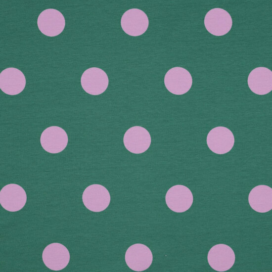 French Terry - Big Dots - Petrol