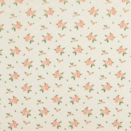 Sweat - Quilted Little Flowers - Roze-Ecru