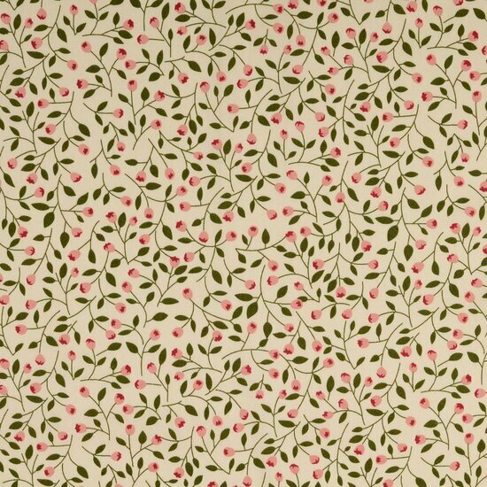 Poplin - Little Flowers - Ecru