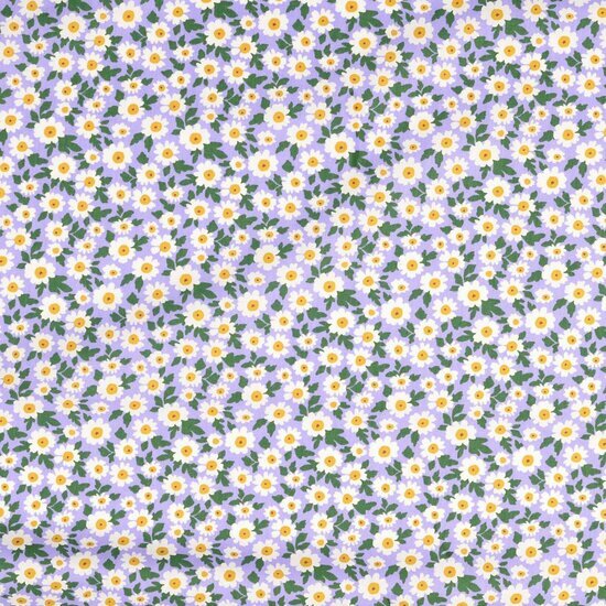 Poplin - Little Flowers - Lila
