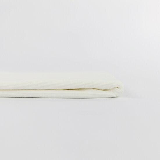 Boordstof - Uni Rib - Gebroken Wit