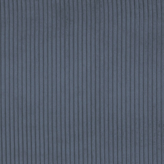 Ribfluweel Deco - Uni - Jeansblauw