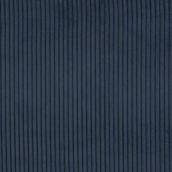 Ribfluweel Deco - Uni - Marine