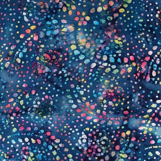 Poplin - Batik - Blauw