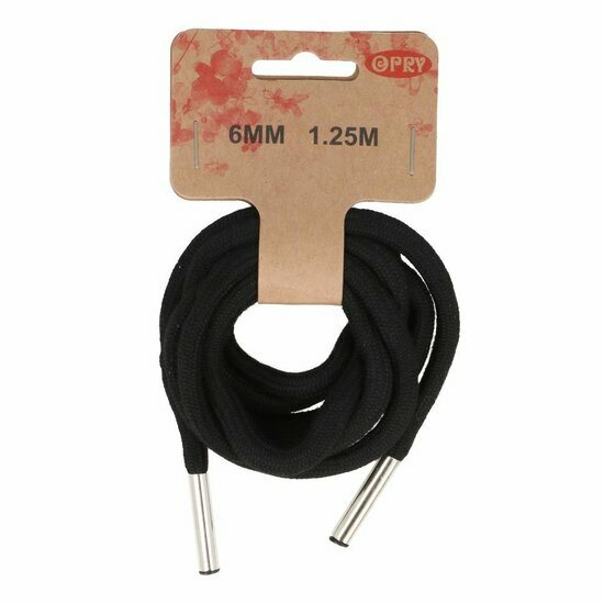 Hoodie Koord 6mm - Zwart