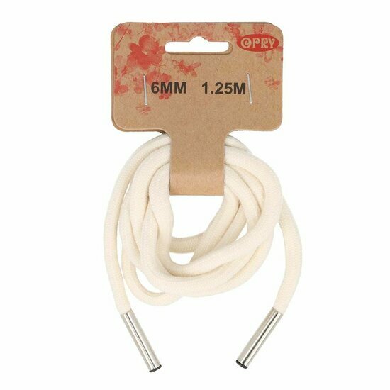 Hoodie Koord 6mm - Ecru