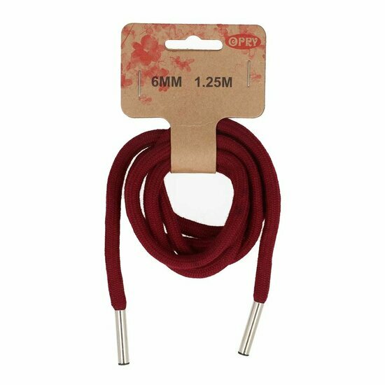 Hoodie Koord 6mm - Bordeaux