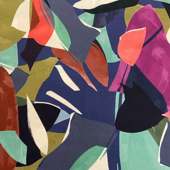 Viscose - Abstracte Vormen - Multicolor