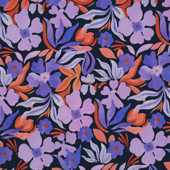 Sweat - Digital Flowers - Navy
