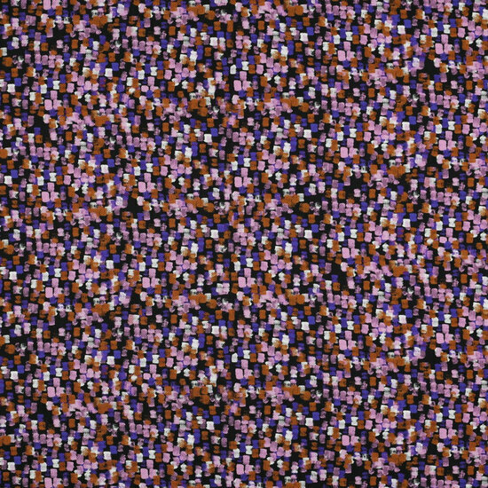 Katoen Satijn - Painted Stripes - Zwart