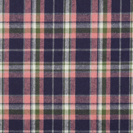 Flanel - Yarn Dyed Check - Lavendel