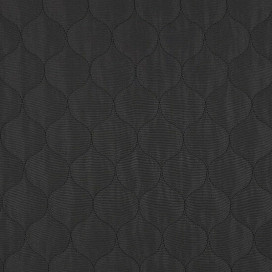 Matelassé - Uni - Mat Zwart