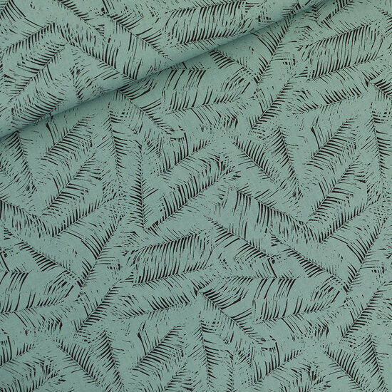 Viscose Linnen - Leaf Shelter - Groene Branding
