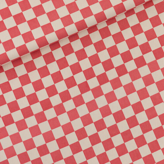 Canvas Gabardine Twill - Checkers - Wolkwit-Theeroos