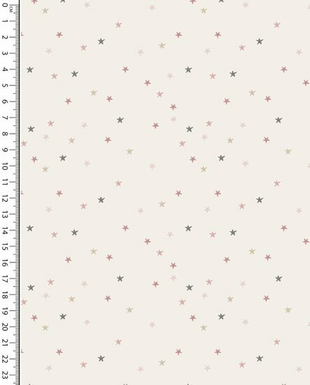 Poplin - Stars - Ecru