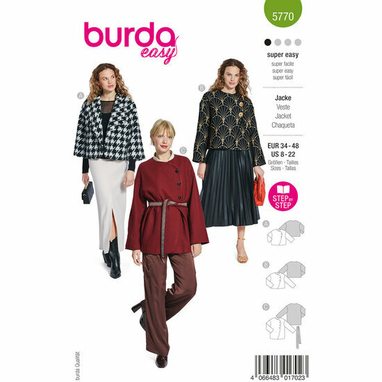 Burda Patroon 5770 - Jas