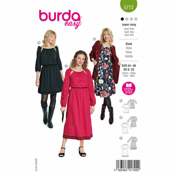 Burda Patroon 5772 - Jurk