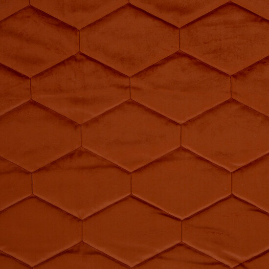 Velvet - Uni Quilted - Roest